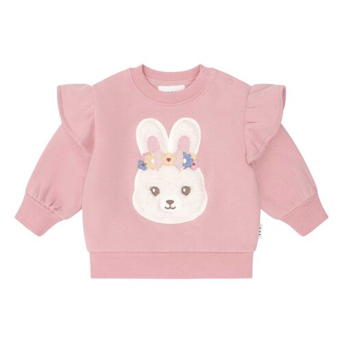 Huxbaby Flower Field Bunny Sweatshirt 6M-2Y